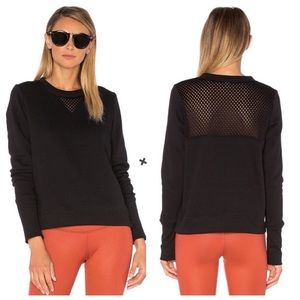 ALO YOGA Black Downtown Long-Sleeved Crew (Sz M)